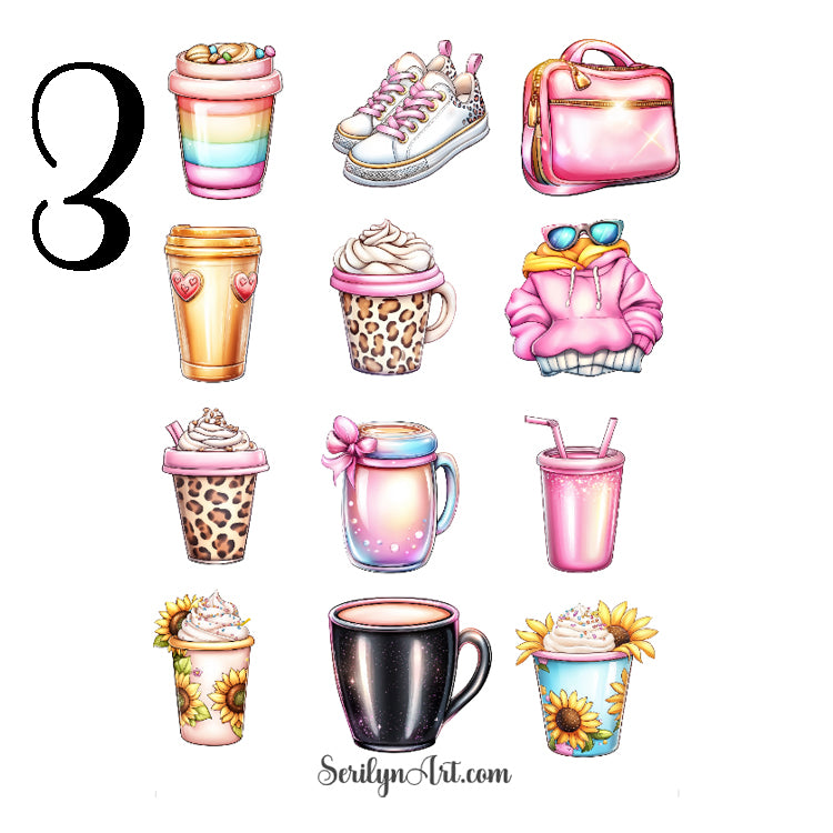 Coffee Moms Sticker Sheet