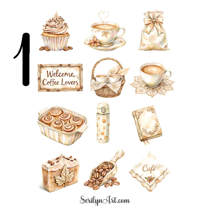 Coffee Time Sticker Sheet