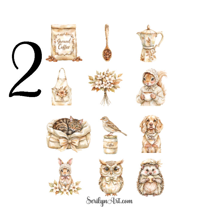 Coffee Time Sticker Sheet