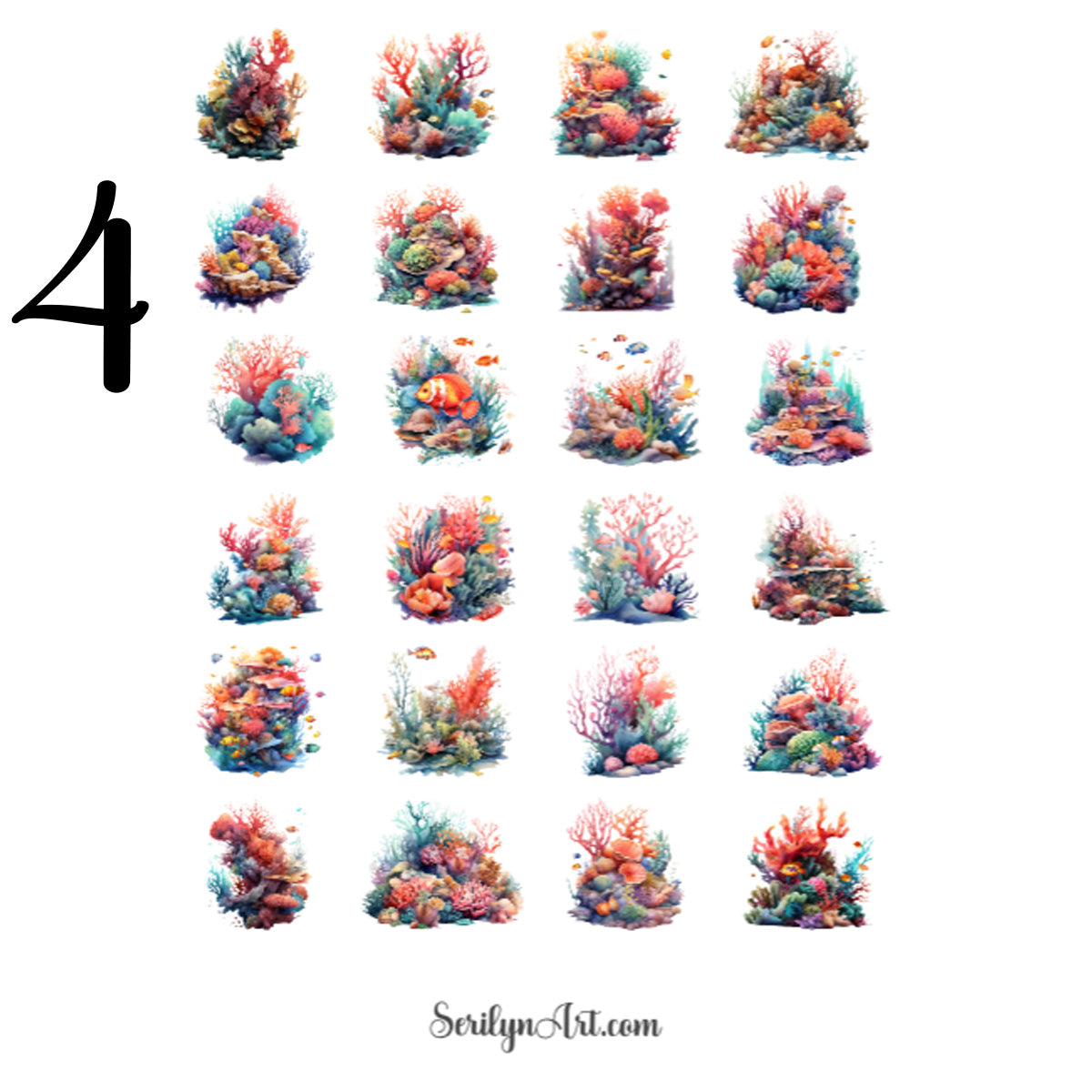Coral Reef Sticker Sheet