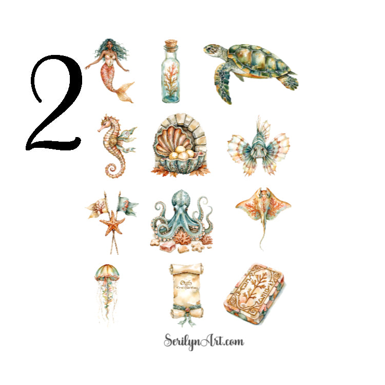 Coralthorn Mermaid Sticker Sheet