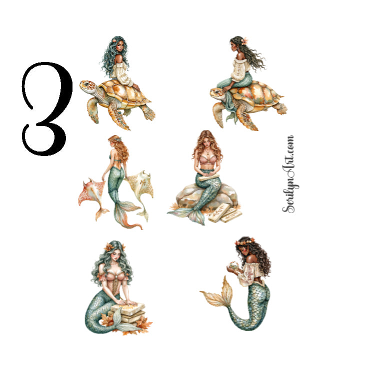 Coralthorn Mermaid Sticker Sheet