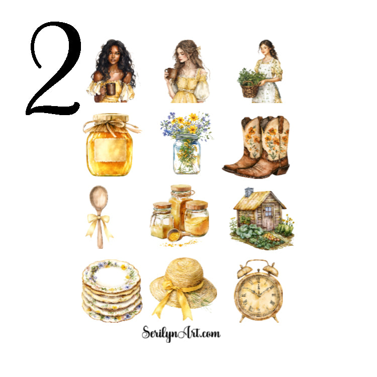 Cottage Kitchen Sticker Sheet