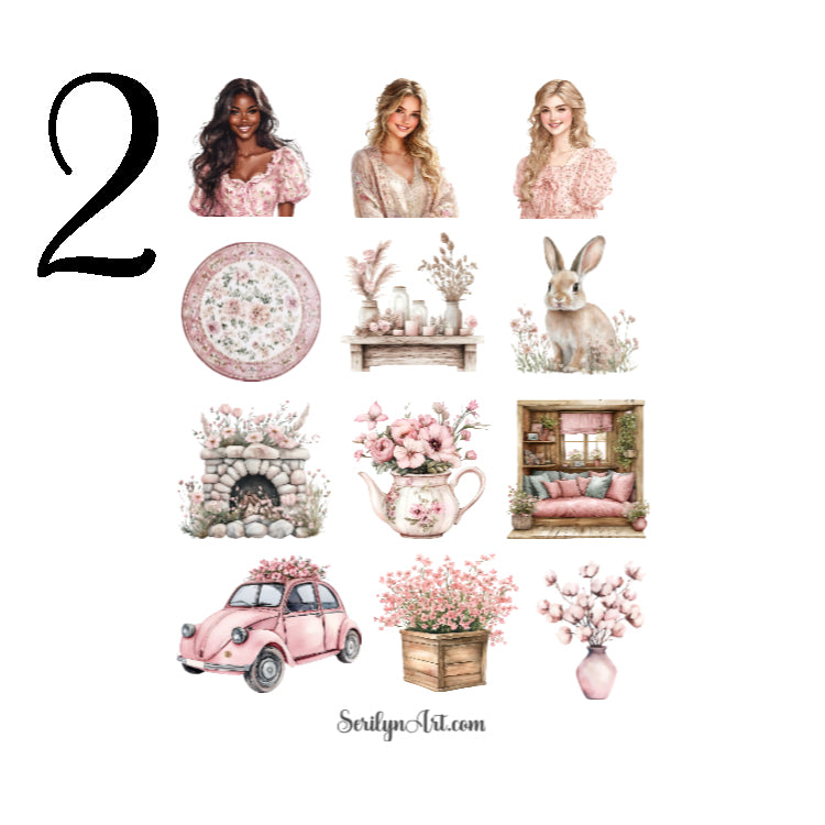 Cottagecore Blooming Hearth Sticker Sheet