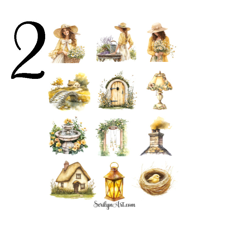 Cottagecore Home Sticker Sheet