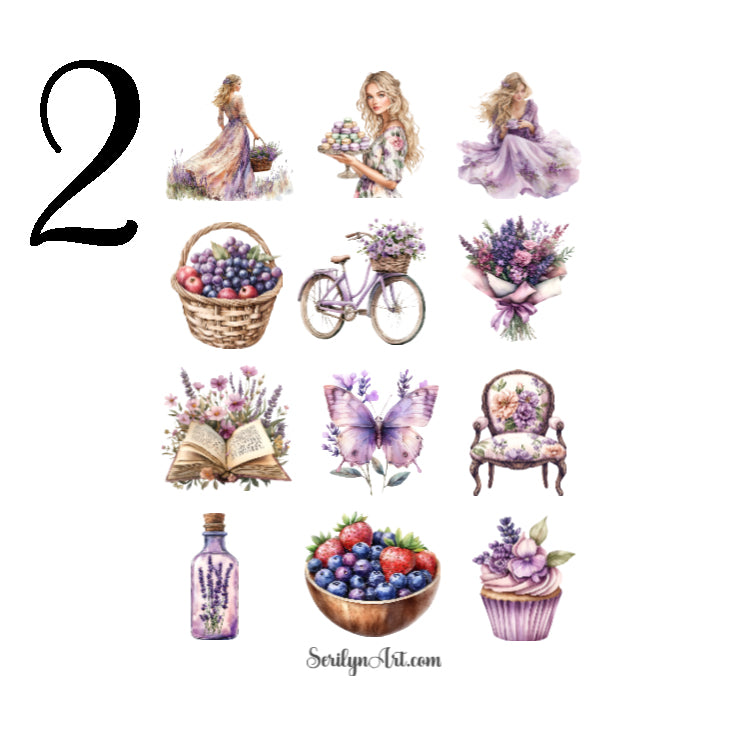 Cottagecore Meadow Tea Party Sticker Sheet