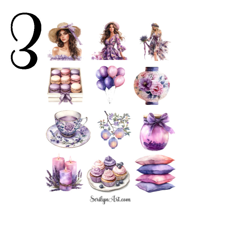 Cottagecore Meadow Tea Party Sticker Sheet