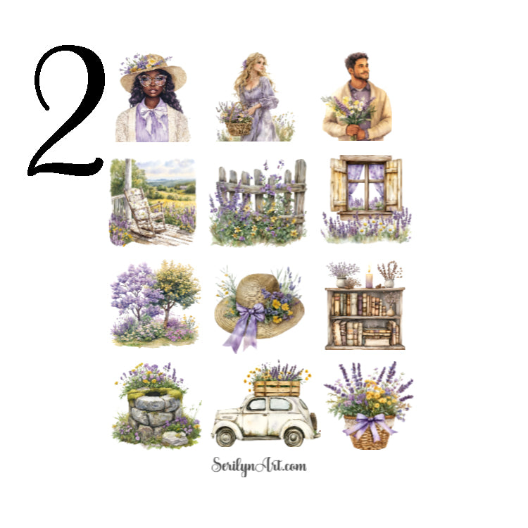 Cottagecore Wildflower Sticker Sheet