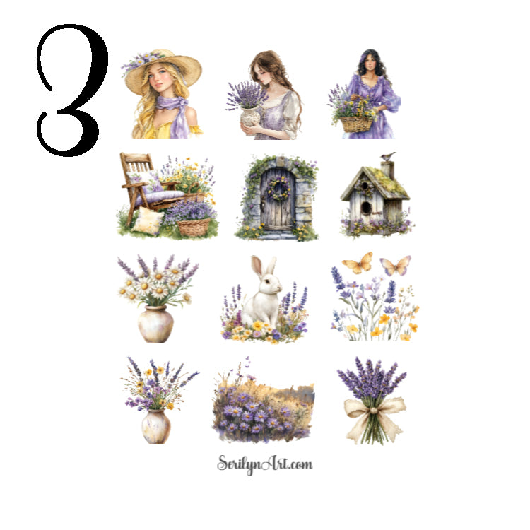 Cottagecore Wildflower Sticker Sheet