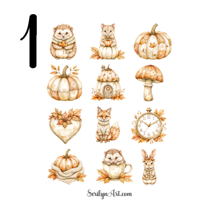 Cozy Autumn Sticker Sheet