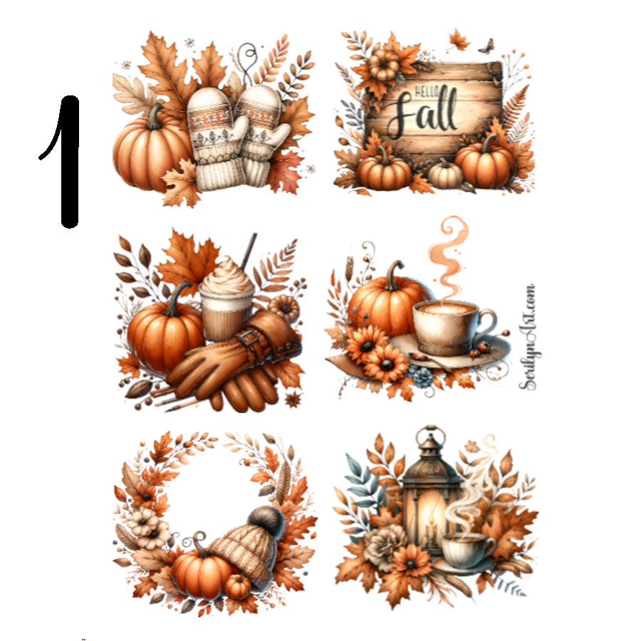 Cozy Autumn Vibes Sticker Sheet