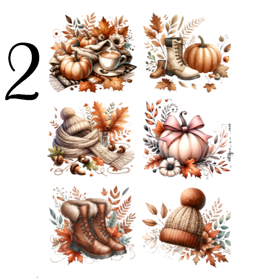 Cozy Autumn Vibes Sticker Sheet