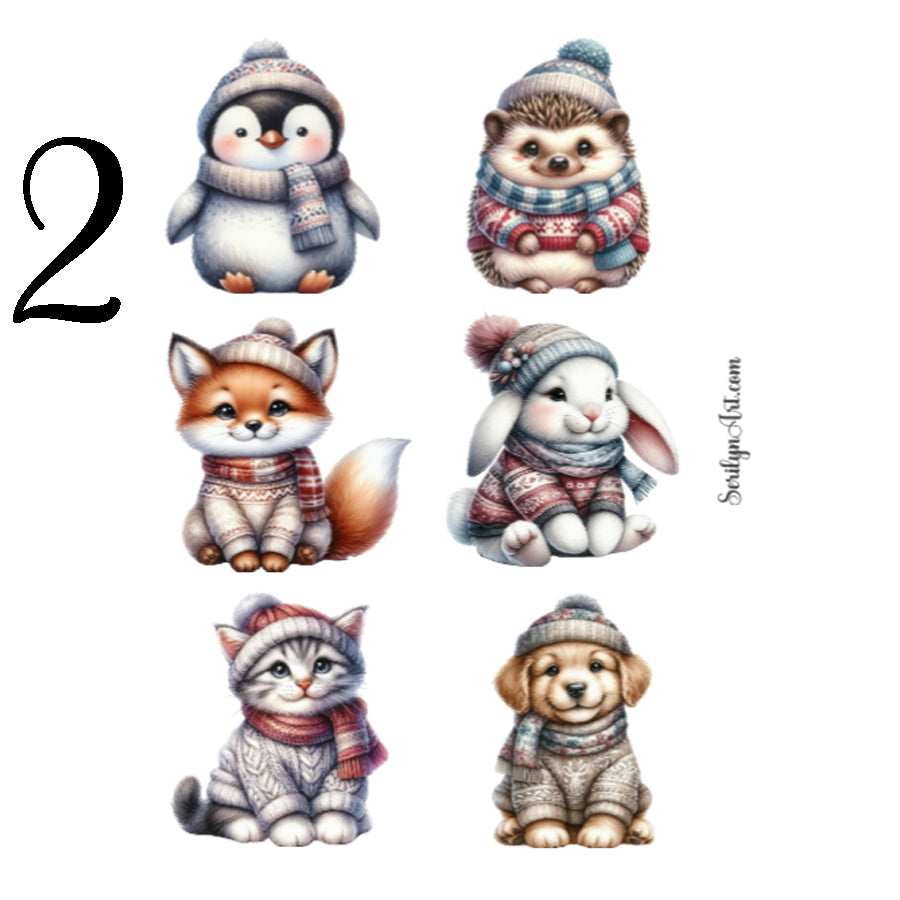 Cozy Critters Sticker Sheet