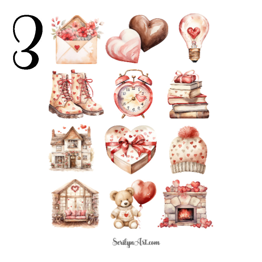 Cozy Valentine Sticker Sheet