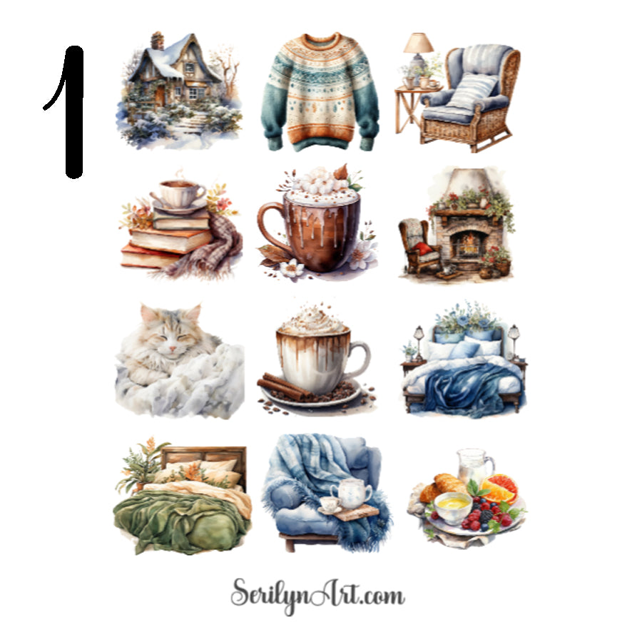 Cozy Winter Sticker Sheet