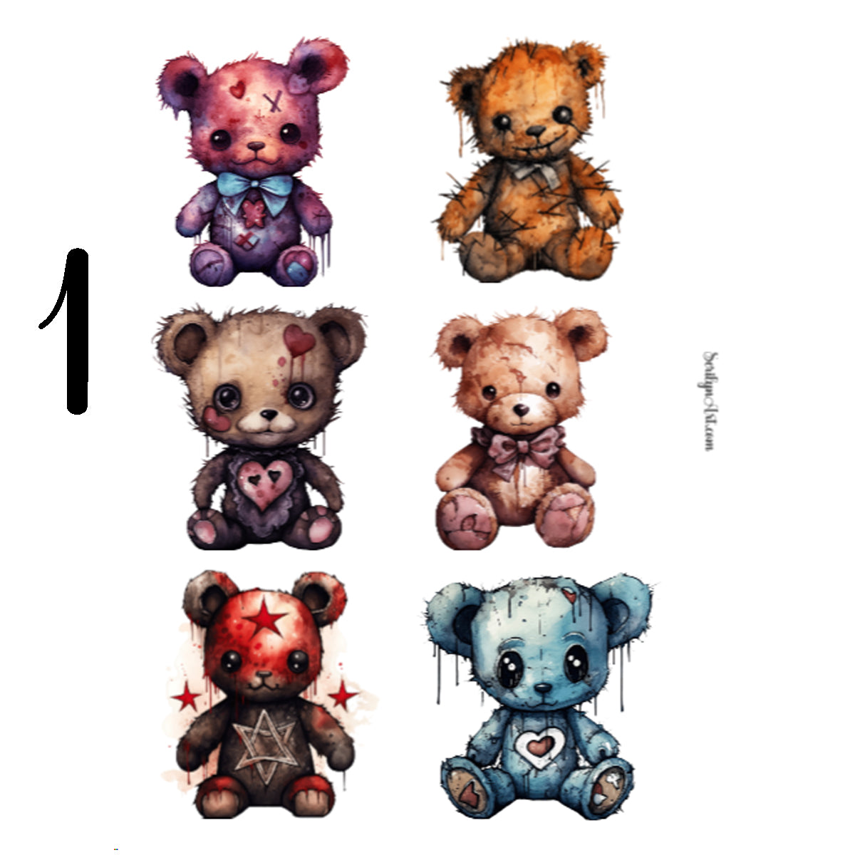 Creepy Toys Sticker Sheet