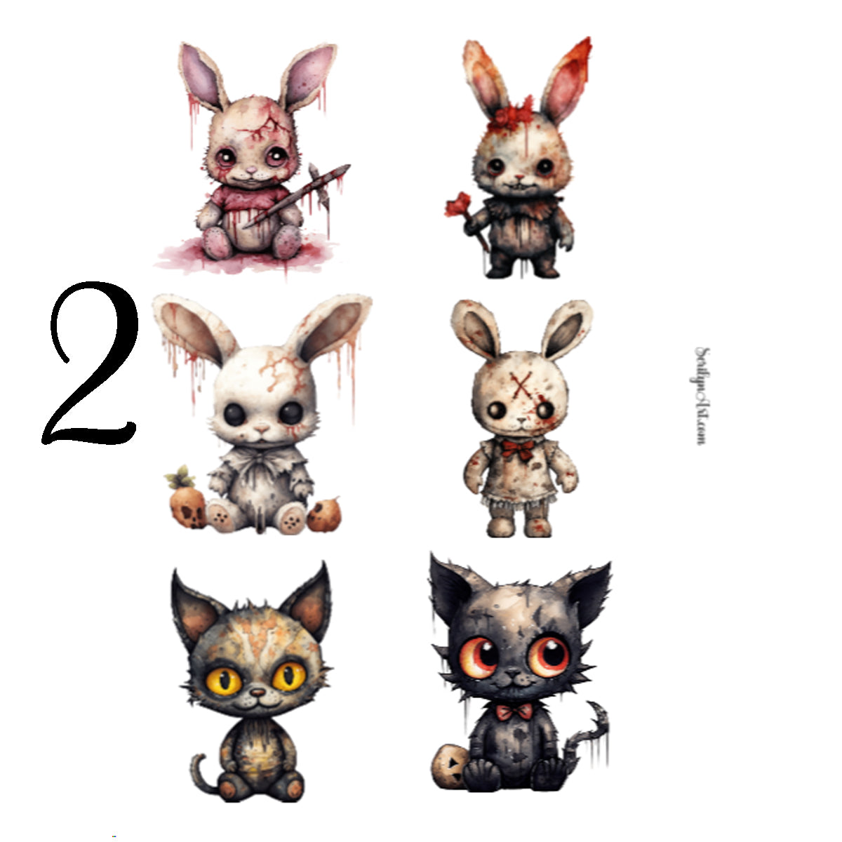 Creepy Toys Sticker Sheet