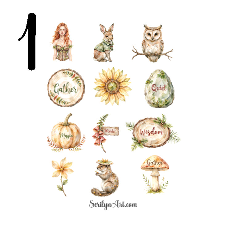 Crimson Fern Hollow Sticker Sheet