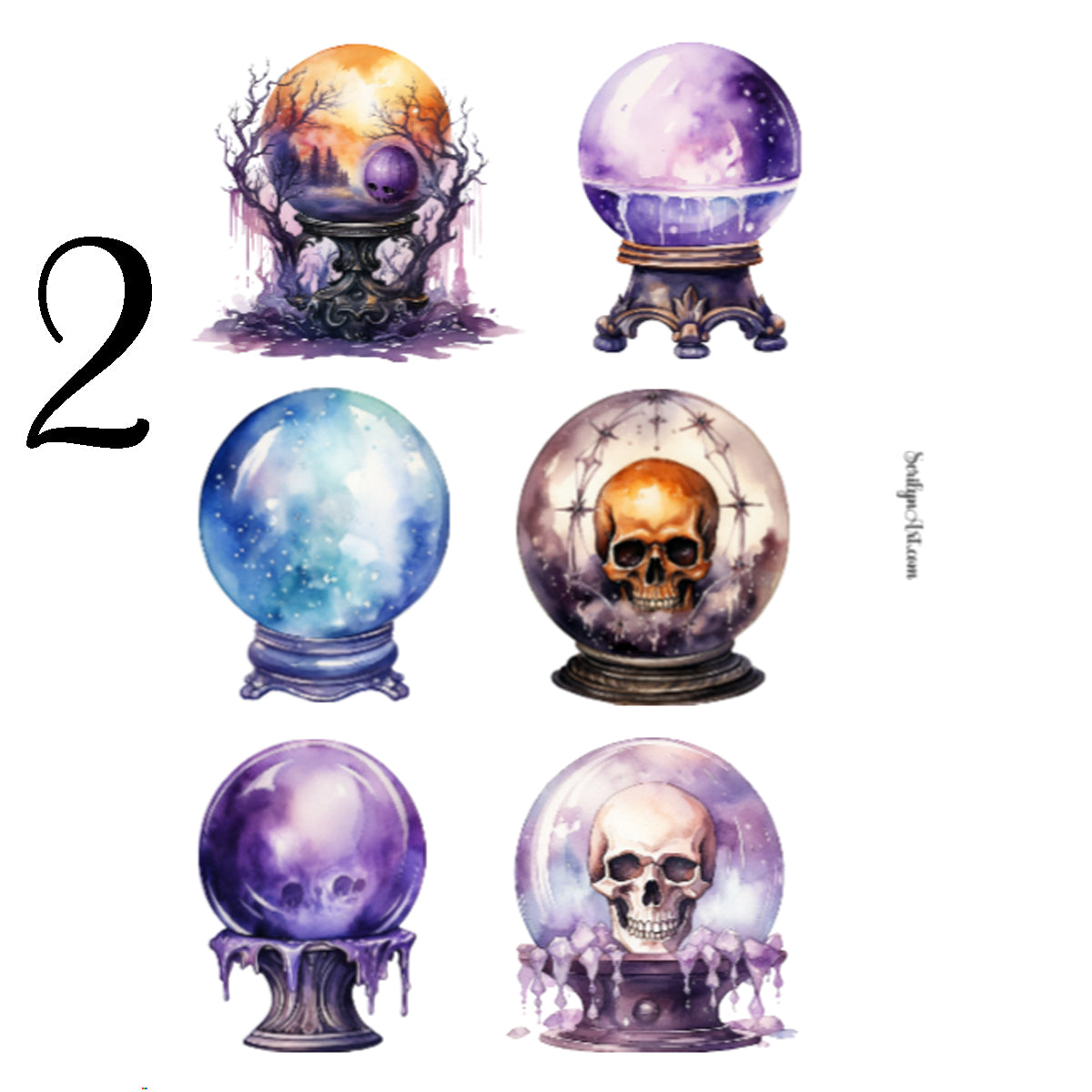 Crystal Balls Sticker Sheet