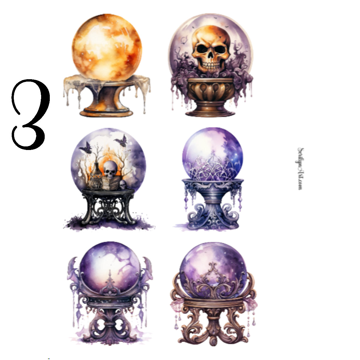 Crystal Balls Sticker Sheet