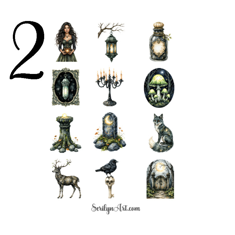 Cursed Forest Sticker Sheet