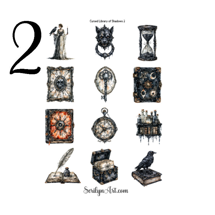 Cursed Library of Shadows Sticker Sheet