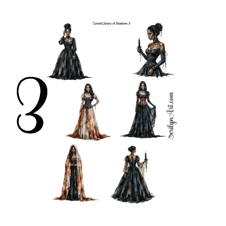 Cursed Library of Shadows Sticker Sheet