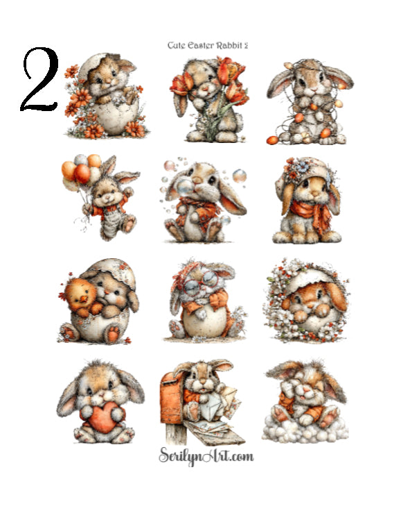 Cute Easter Rabbits