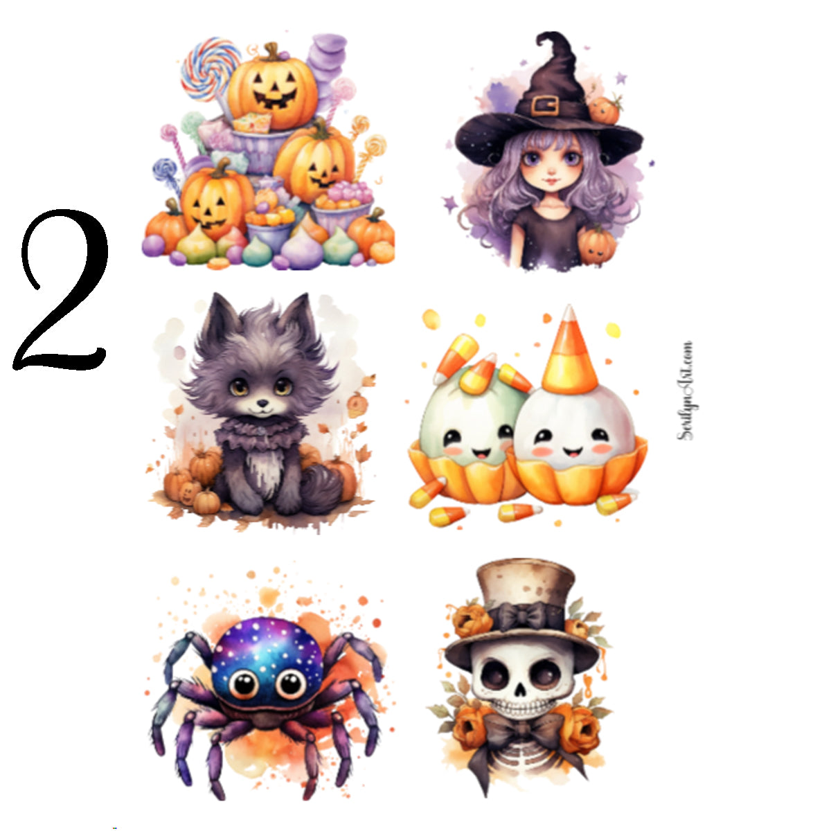 Cute Halloween Sticker Sheet