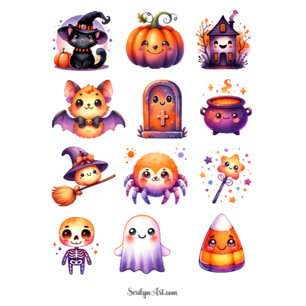 Cute Little Halloween Sticker Sheet