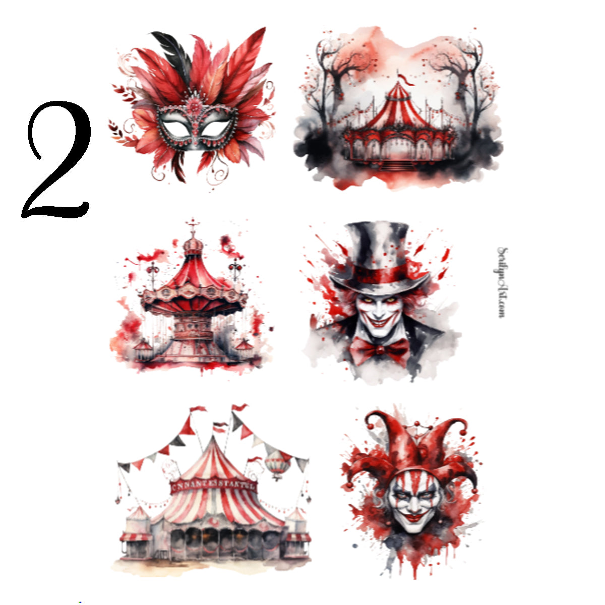 Dark Carnival Sticker Sheet