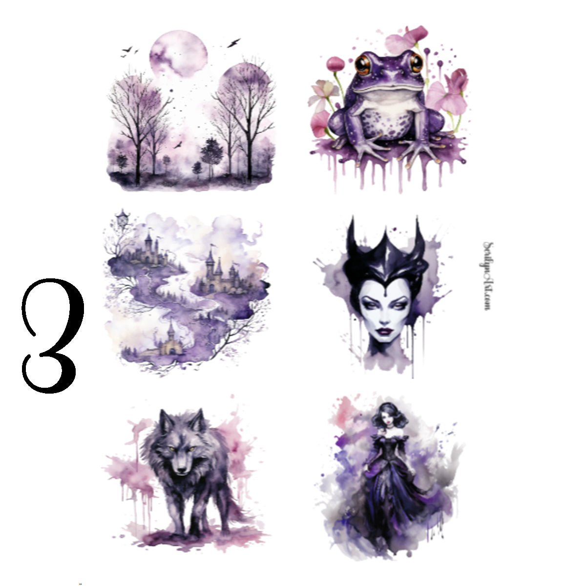 Dark Fairytale Sticker Sheet