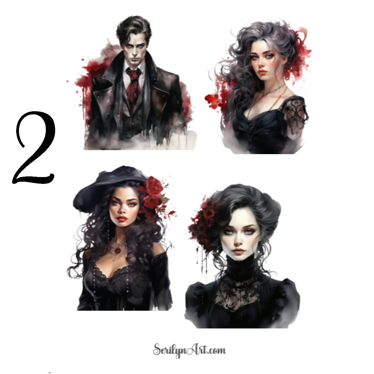 Dark Victorian Sticker Sheet