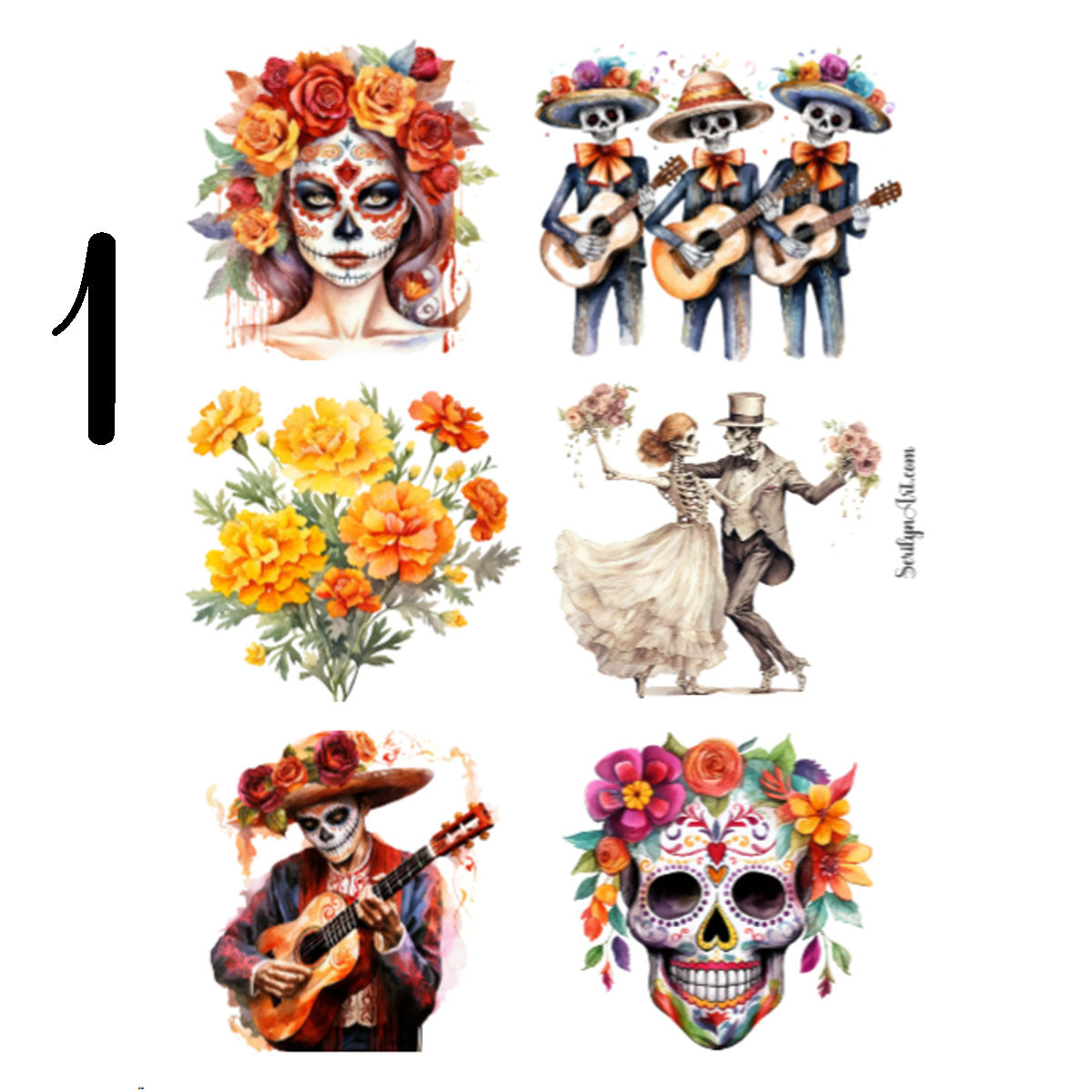 Day of the Dead Sticker Sheet
