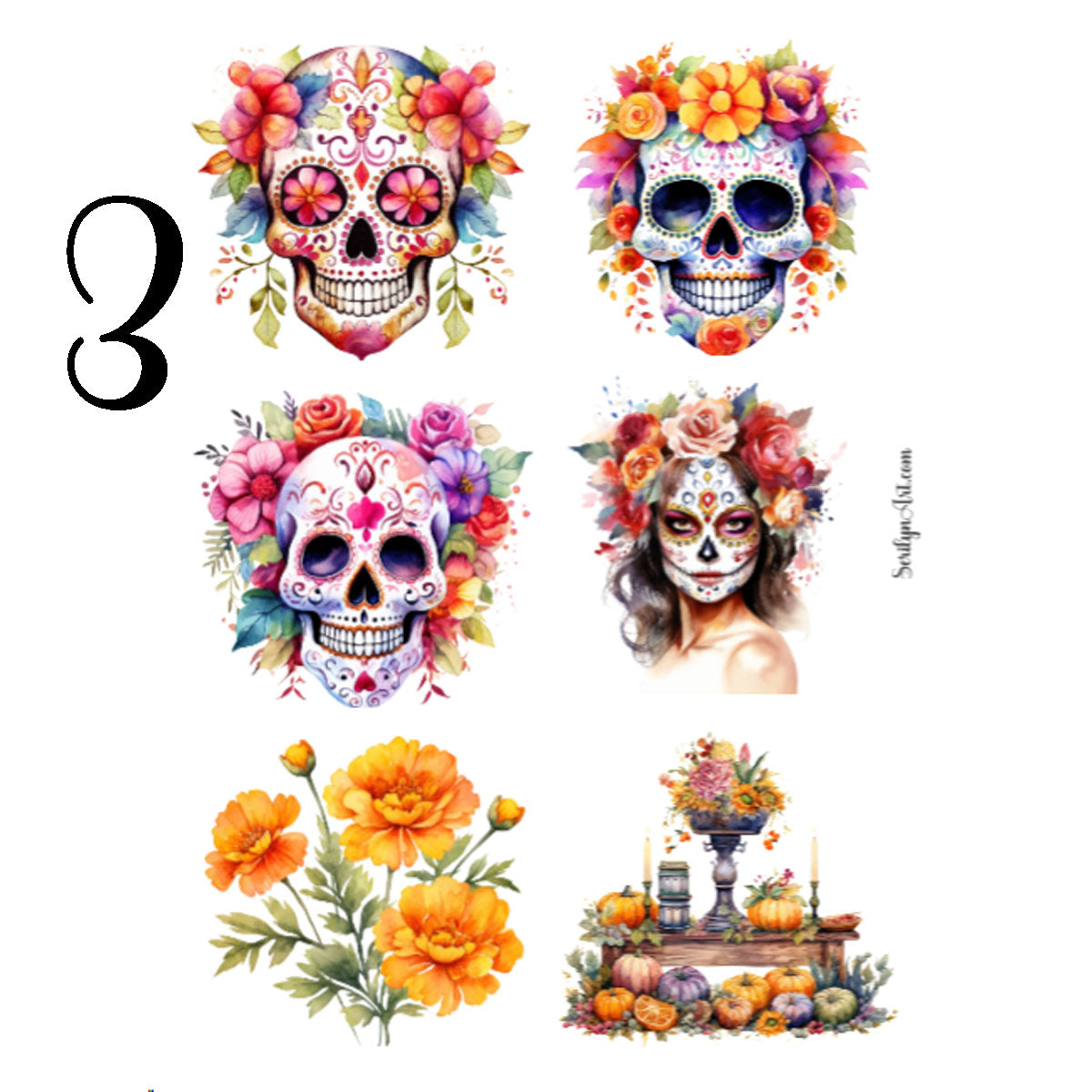 Day of the Dead Sticker Sheet