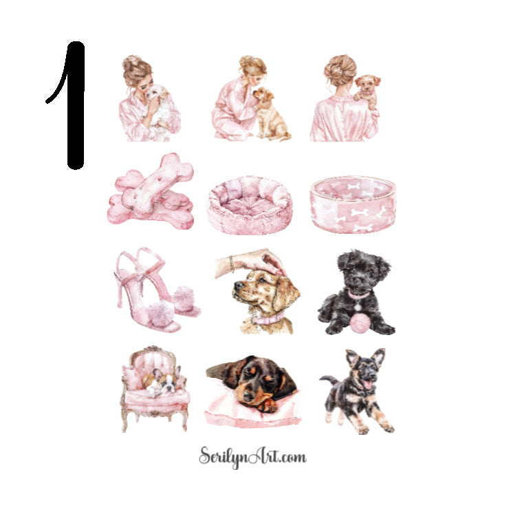 Dog Mom Sticker Sheet