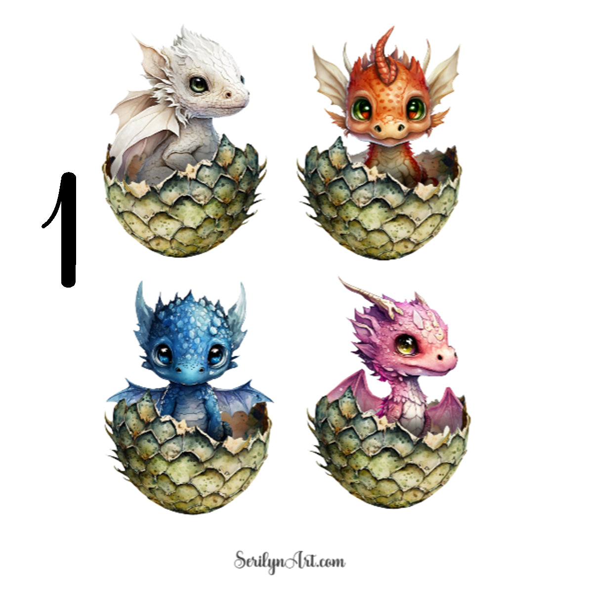 Dragon Eggs Sticker Sheet