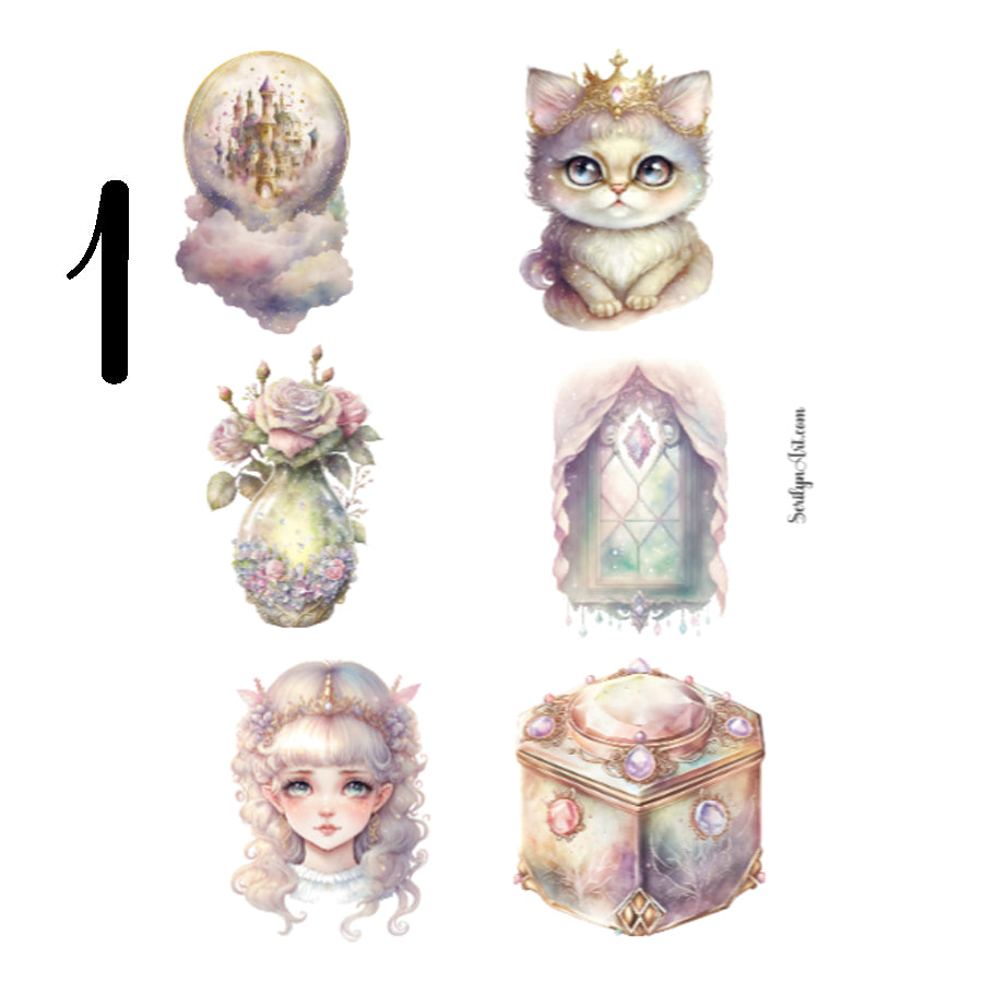 Dreamy Princess Sticker Sheet