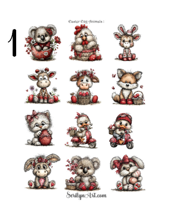 Easter Egg Animals