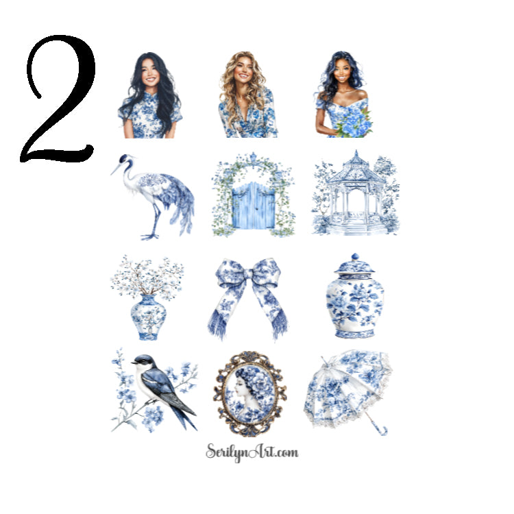 Elegant Chinoiserie Sticker Sheet