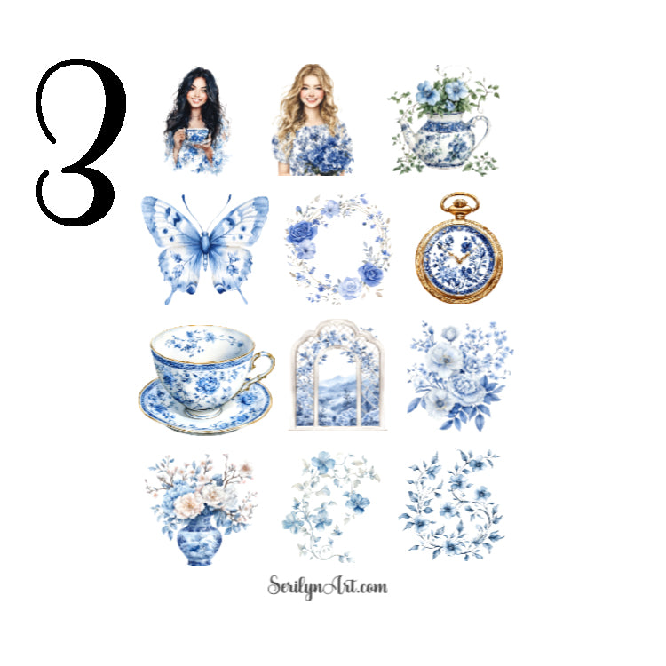 Elegant Chinoiserie Sticker Sheet