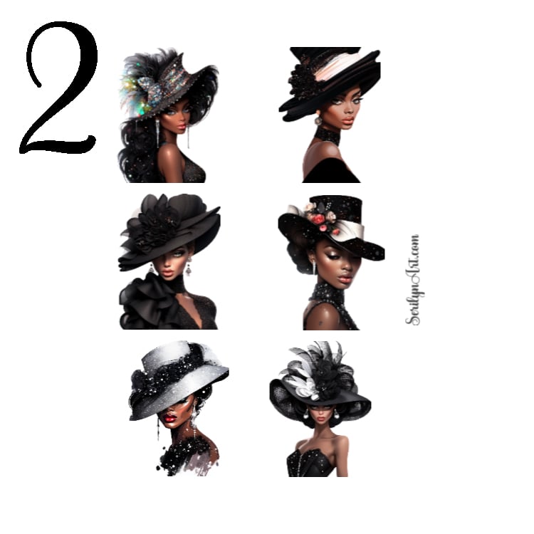 Elegant Ladies Sticker Sheet