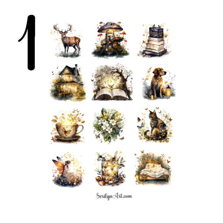 Enchanted Fireflies Sticker Sheet