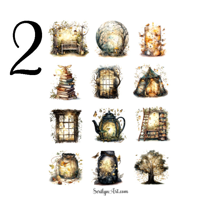 Enchanted Fireflies Sticker Sheet