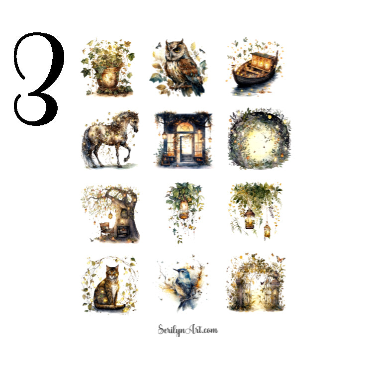 Enchanted Fireflies Sticker Sheet