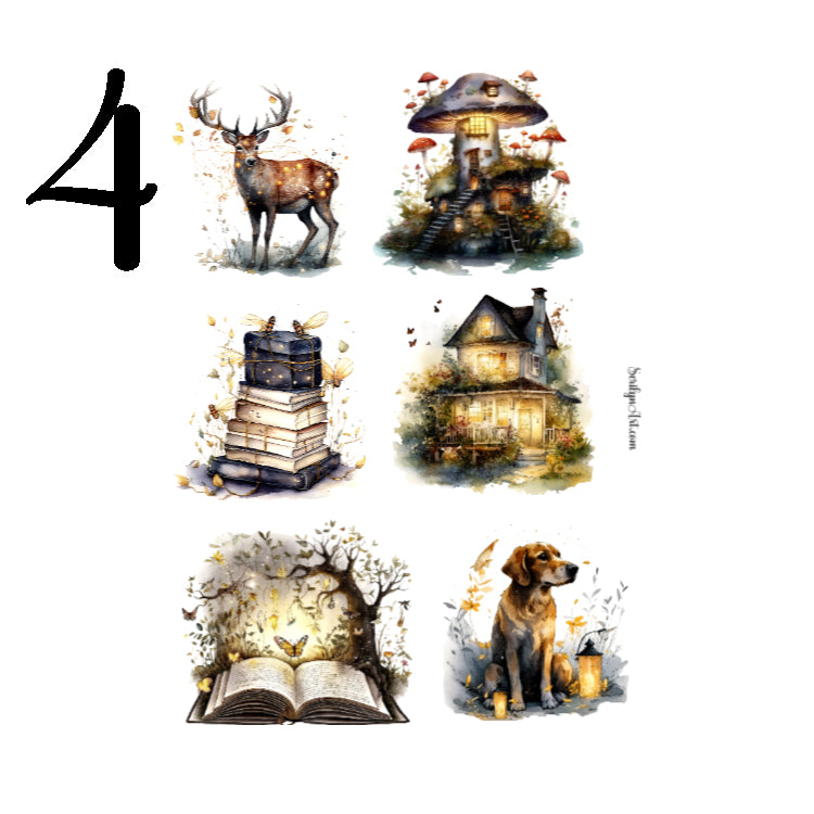 Enchanted Fireflies Sticker Sheet