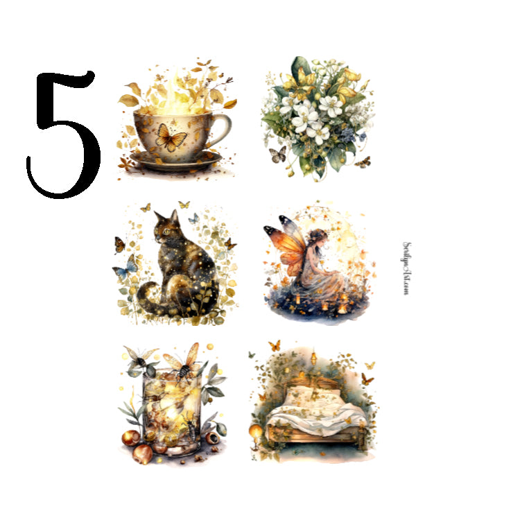 Enchanted Fireflies Sticker Sheet