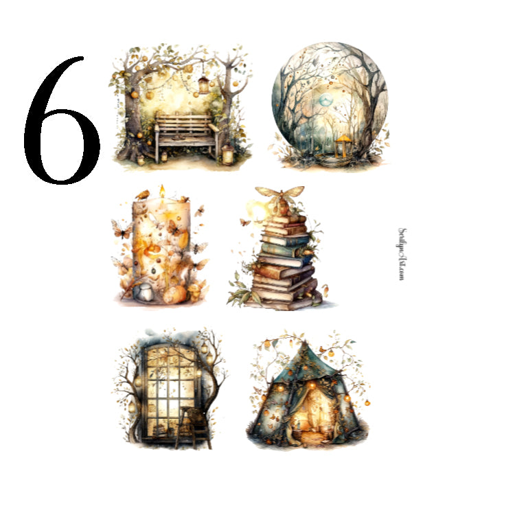 Enchanted Fireflies Sticker Sheet