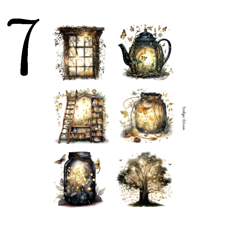 Enchanted Fireflies Sticker Sheet