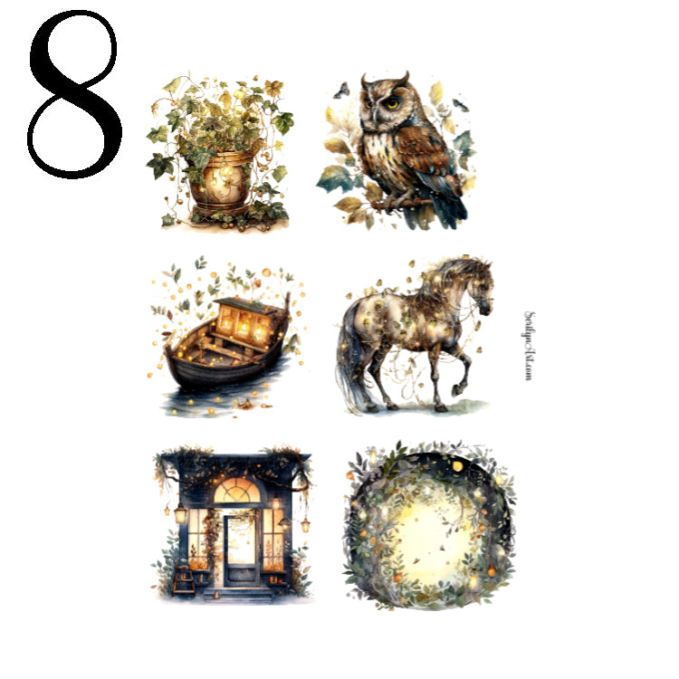 Enchanted Fireflies Sticker Sheet